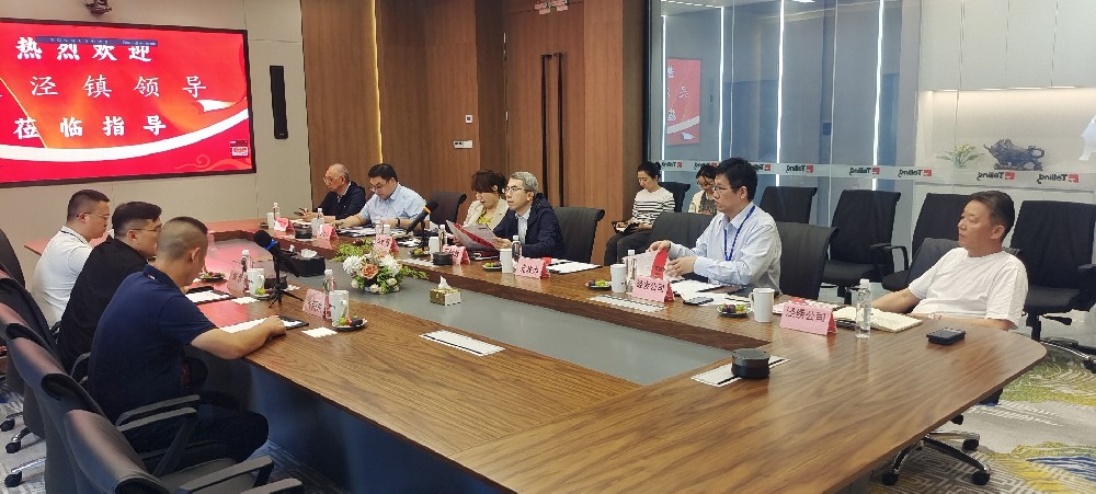 閔行區吳涇鎮領導一行蒞臨我司參觀指導